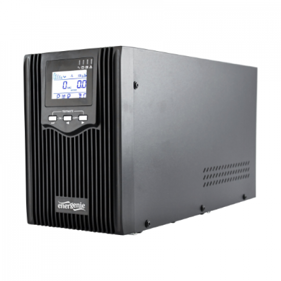 EnerGenie | Pure sine wave UPS with LCD display and USB, 2 x Schuko + 3 x C13 outputs | EG-UPS-PS2000-02 | 2000 VA | 1600 W