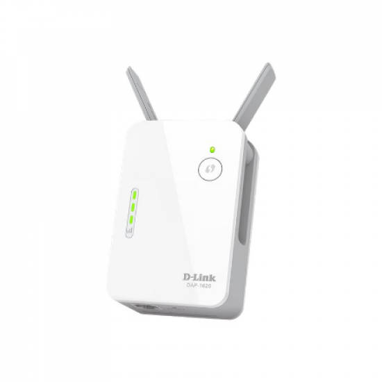 D-Link | AC1300 Wi-Fi Range Extender | DAP-1620 | 802.11ac | Mesh Support No | 400+867 Mbit/s | 10/100/1000 Mbit/s | Ethernet LAN (RJ-45) ports 1 | No mobile broadband | MU-MiMO No | Antenna type External