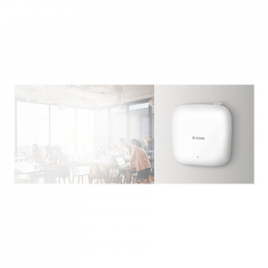 D-Link | Nuclias Connect AX1800 Wi-Fi 6 Access Point | DAP-X2810 | 802.11ac | Mesh Support No | 1200+574  Mbit/s | 10/100/1000 Mbit/s | Ethernet LAN (RJ-45) ports 1 | No mobile broadband | MU-MiMO Yes | PoE in | Antenna type 2xInternal