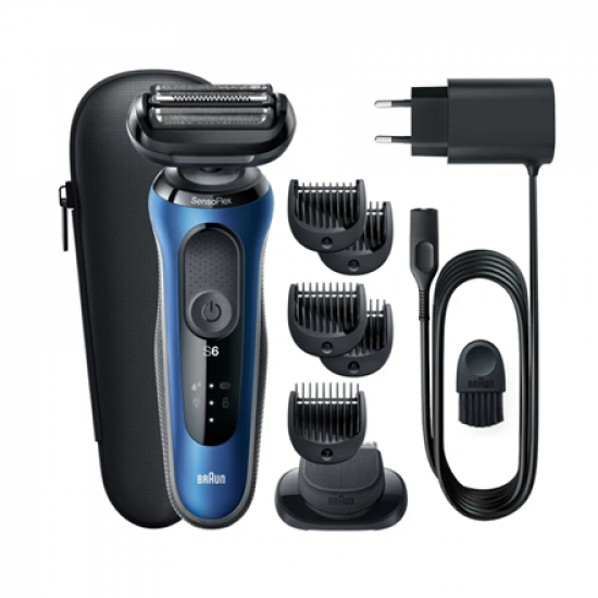 Braun | Shaver | 61-B1500s | Operating time (max) 50 min | Wet & Dry | Blue/Black