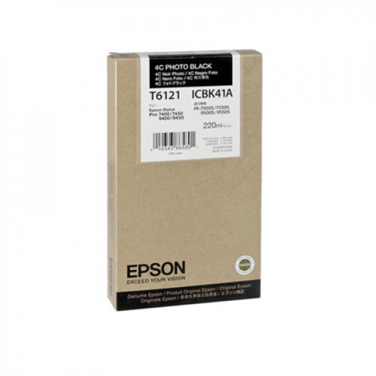 Epson T612100 | Ink cartrige | Photo Black