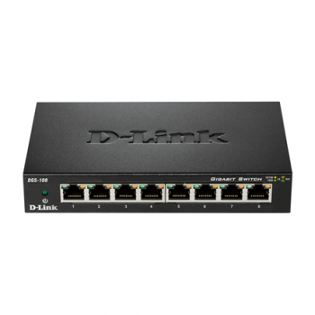 D-Link | Switch | DGS-108/E | Unmanaged | Desktop | Gigabit Ethernet (copper) ports quantity 8