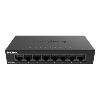 D-Link | Switch | DGS-108GL/E | Unmanaged | Desktop | Gigabit Ethernet (copper) ports quantity 8