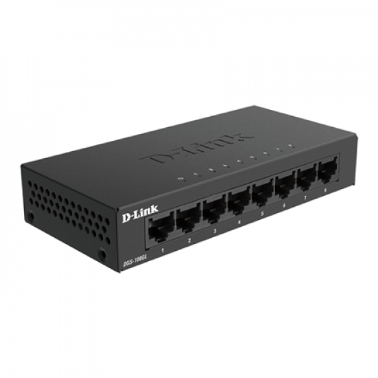 D-Link | Switch | DGS-108GL/E | Unmanaged | Desktop | Gigabit Ethernet (copper) ports quantity 8