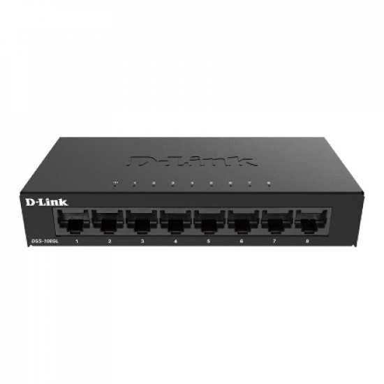 D-Link | Switch | DGS-108GL/E | Unmanaged | Desktop | Gigabit Ethernet (copper) ports quantity 8