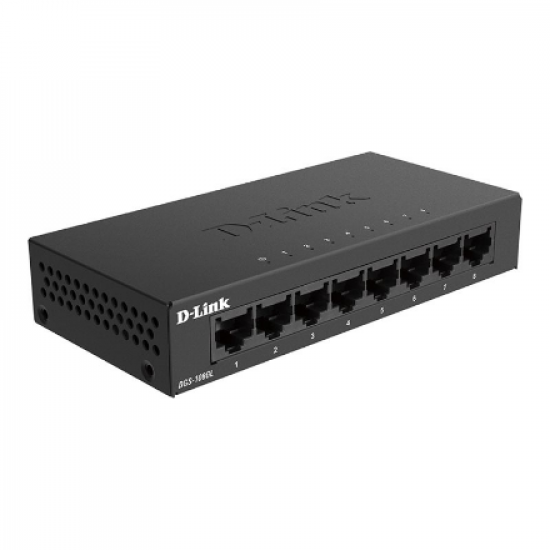 D-Link | Switch | DGS-108GL/E | Unmanaged | Desktop | Gigabit Ethernet (copper) ports quantity 8