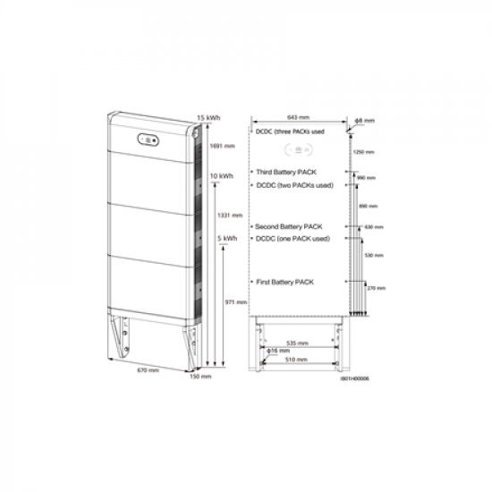 Huawei | Wall Mounting Bracket | LUNA2000-5-E0