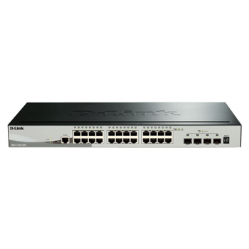 D-Link | Stackable Smart Managed Switch with 10G Uplinks | DGS-1510-28X/E | Managed L2 | Rackmountable | Gigabit Ethernet (copper) ports quantity 24