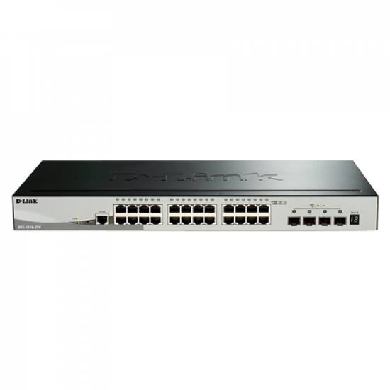 D-Link | Stackable Smart Managed Switch with 10G Uplinks | DGS-1510-28X/E | Managed L2 | Rackmountable | Gigabit Ethernet (copper) ports quantity 24