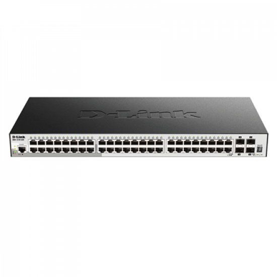 D-Link | Stackable Smart Managed Switch with 10G Uplinks | DGS-1510-52X/E | Managed L2 | Rackmountable | Gigabit Ethernet (copper) ports quantity 48