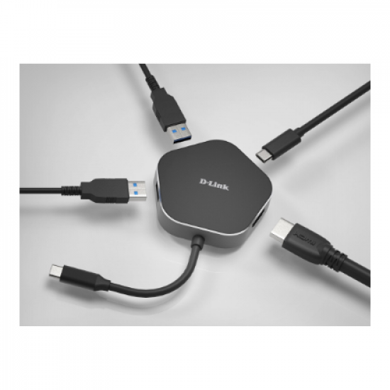 D-Link | 4-in-1 USB-C Hub with HDMI and Power Delivery | DUB-M420 | USB hub | USB Type-C
