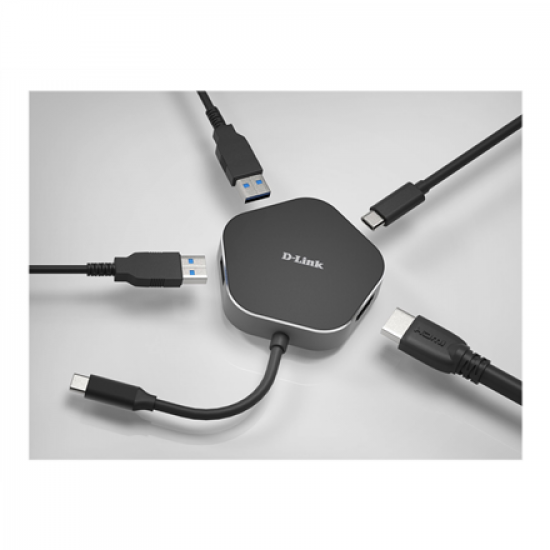 D-Link | 4-in-1 USB-C Hub with HDMI and Power Delivery | DUB-M420 | USB hub | USB Type-C