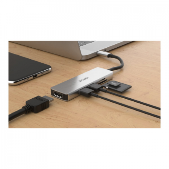 D-Link | 5-in-1 USB-C™ Hub with HDMI and SD/microSD Card Reader | DUB-M530 | USB Type-C