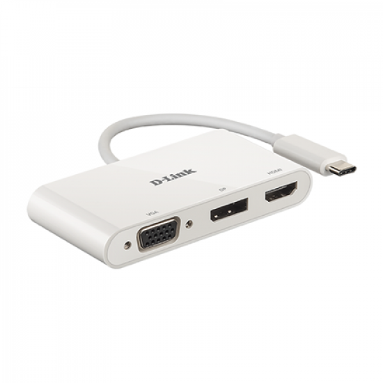 D-Link | 3-in-1 USB-C to HDMI/VGA/DisplayPort Adapter | DUB-V310 | USB hub | USB Type-C