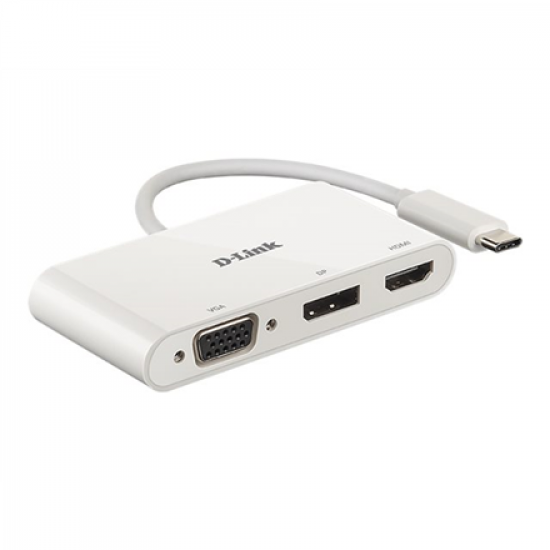D-Link | 3-in-1 USB-C to HDMI/VGA/DisplayPort Adapter | DUB-V310 | USB hub | USB Type-C