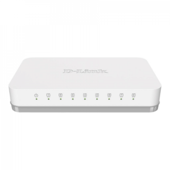 D-Link | Switch | GO-SW-8G/E | Unmanaged | Desktop | Gigabit Ethernet (copper) ports quantity 8