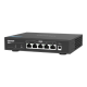 QNAP | 5 port 2.5Gbps Auto Negotiation (2.5G/1G/100M) | QSW-1105-5T | Unmanaged | Desktop | Gigabit Ethernet (copper) ports quantity 5