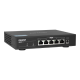 QNAP | 5 port 2.5Gbps Auto Negotiation (2.5G/1G/100M) | QSW-1105-5T | Unmanaged | Desktop | Gigabit Ethernet (copper) ports quantity 5