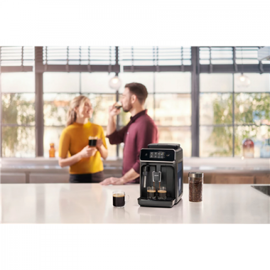 Philips Coffee Maker | EP2220/10 | Pump pressure 15 bar | Built-in milk frother | Automatic | 1500 W | Black