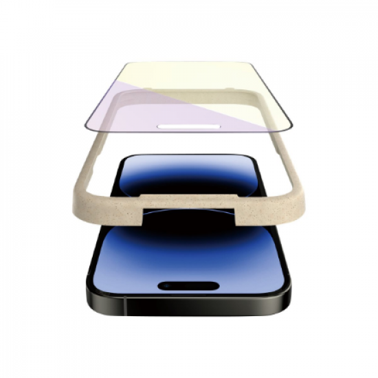 PanzerGlass | Screen protector | Apple | iPhone 14 Pro | Glass | Black | Ultra-Wide Fit; Scratch resistant; Shock resistant; Easy installation; Anti-blue light; Eye protection; Diamond strength; Antibacterial; Fingerprint resistant | Anti-blue Light