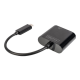 Digitus | USB-Type-C Gigabit Ethernet Adapter + PD with power delivery function | DN-3027 | Black | USB-C port to a Gigabit network connection