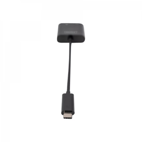Digitus | USB-Type-C Gigabit Ethernet Adapter + PD with power delivery function | DN-3027 | Black | USB-C port to a Gigabit network connection