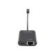 Digitus | USB-Type-C Gigabit Ethernet Adapter + PD with power delivery function | DN-3027 | Black | USB-C port to a Gigabit network connection