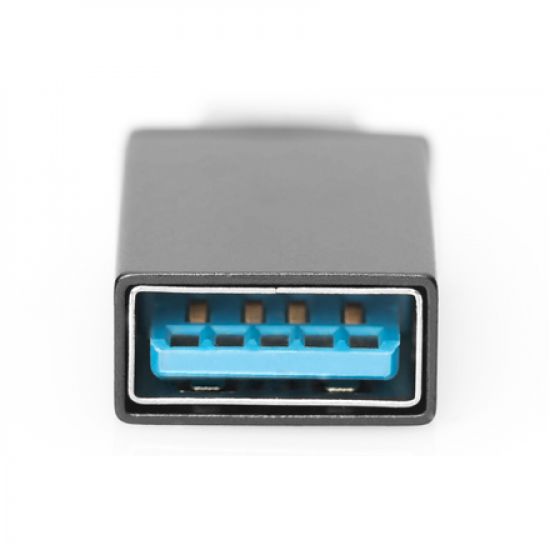 Digitus | USB Type-C adapter, type C to A M/F, 3A, 5GB, 3.0 Version | AK-300506-000-S | Plug USB C | Jack USB A