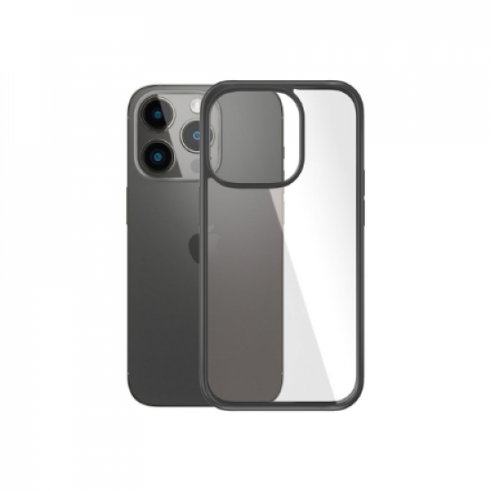 PanzerGlass | ClearCase with Black Frame | Case | Apple | iPhone 14 Pro | Black | Military grade standard; Scratch resistant; Shock resistant; Antibacterial; 100% recycled frame material