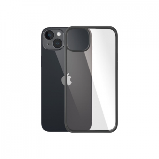 PanzerGlass | ClearCase with Black Frame | Case | Apple | iPhone 14 Plus | Black | Military grade standard; Scratch resistant; Shock resistant; Antibacterial; 100% recycled frame material