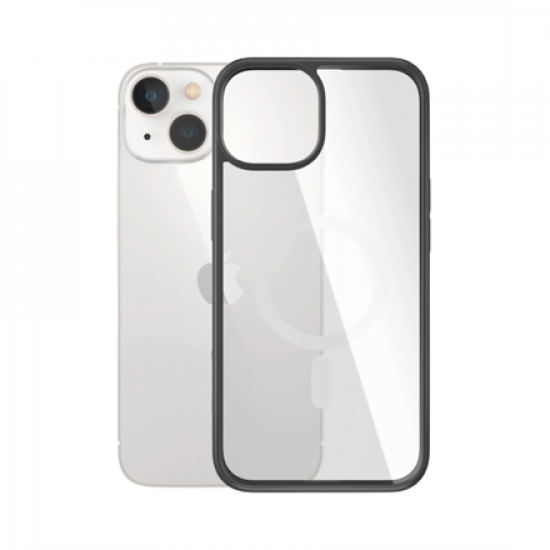 PanzerGlass | MagSafe Compatible | Back protection | Apple | iPhone 14/13 | Tempered glass | Black | MagSafe compatible; 2 x Military Grade Standard; 100% recycled frame material