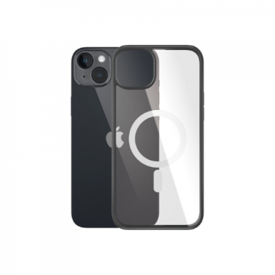 PanzerGlass | ClearCase with Black Frame MagSafe Compatible | Apple | iPhone 14 Plus | Clear | MagSafe compatible; Military Grade Standard; 100% recycled frame material