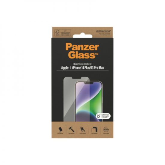 PanzerGlass | Screen protector | Apple | iPhone 14 Plus/13 Pro Max | Glass | Transparent | Classic Fit