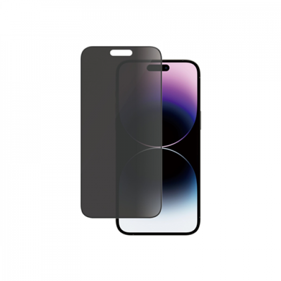 PanzerGlass | Screen protector | Apple | iPhone 14 Pro Max | Tempered glass | Black | Ultra-Wide Fit; Diamond strength; Fingerprint resistant, Privacy Filter