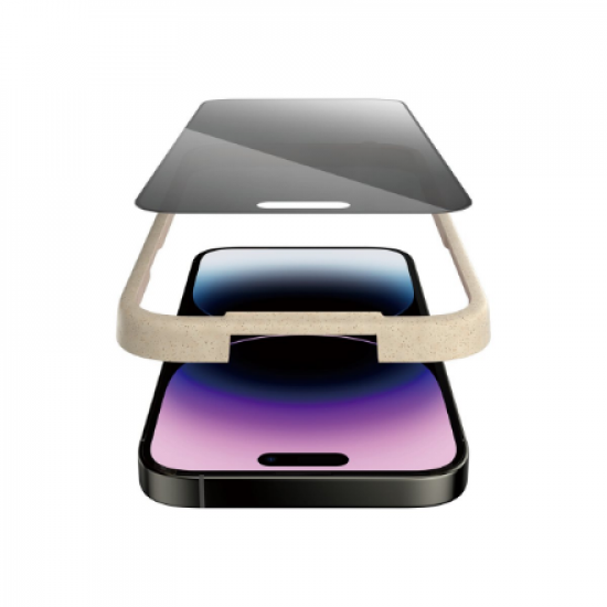 PanzerGlass | Screen protector | Apple | iPhone 14 Pro Max | Tempered glass | Black | Ultra-Wide Fit; Diamond strength; Fingerprint resistant, Privacy Filter