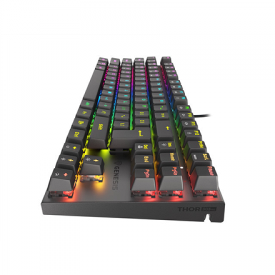 Genesis | THOR 303 TKL | Mechanical Gaming Keyboard | Wired | RGB LED light | US | USB Type-A | 865 g | Replaceable 