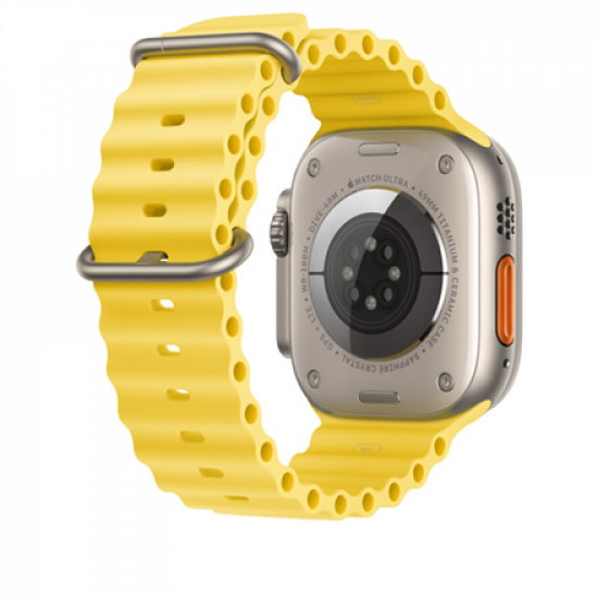 Apple | Ocean Band Extension | 49 | Yellow | Fluoroelastomer | Strap fits 130–200mm wrists
