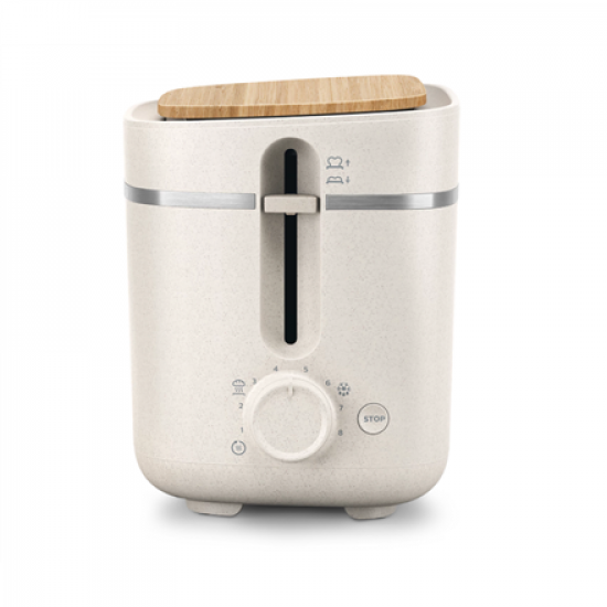 Philips | Toaster | HD2640/10 Eco Conscious Edition | Power 830 W | Number of slots 2 | Housing material 100% Bio-based plastic | Silk White Matt