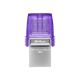 Kingston | DataTraveler | DT Micro Duo 3C | 64 GB | USB Type-C and Type-A | Purple