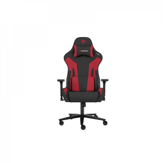 Genesis Gaming Chair Nitro 720 Backrest upholstery material: Fabric, Eco leather, Seat upholstery material: Fabric, Base material: Metal, Castors material: Nylon with CareGlide coating | Black/Red