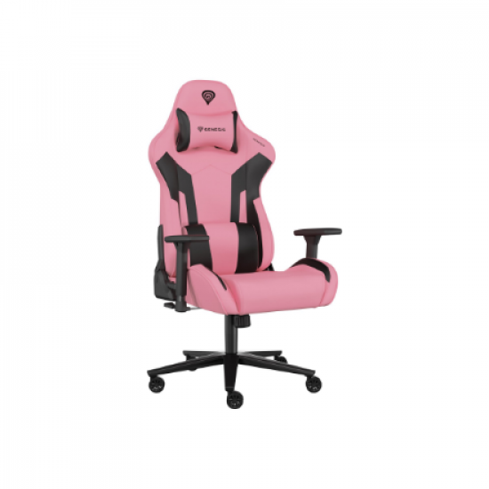 Genesis Gaming Chair Nitro 720 Backrest upholstery material: Eco leather, Seat upholstery material: Eco leather, Base material: Metal, Castors material: Nylon with CareGlide coating | Black/Pink