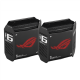Wifi 6 802.11ax Tri-band Gigabit Gaming Mesh System | GT6 ROG Rapture (2-Pack) | 802.11ax | 574+4804+4804 Mbit/s | 10/100/1000 Mbit/s | Ethernet LAN (RJ-45) ports 3 | Mesh Support Yes | MU-MiMO Yes | No mobile broadband | Antenna type Internal