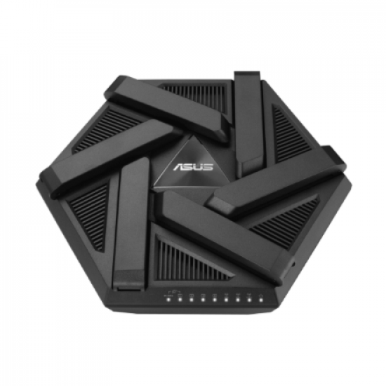 Wifi 6 802.11ax Tri-band Gigabit Gaming Router | RT-AXE7800 | 802.11ax | 574+4804+2402 Mbit/s | 10/100/1000 Mbit/s | Ethernet LAN (RJ-45) ports 4 | Mesh Support Yes | MU-MiMO Yes | No mobile broadband | Antenna type External