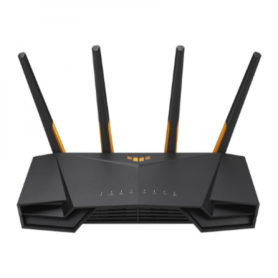 Wireless Wifi 6 AX4200 Dual Band Gigabit Router | TUF-AX4200 | 802.11ax | 3603+574 Mbit/s | 10/100/1000 Mbit/s | Ethernet LAN (RJ-45) ports 4 | Mesh Support Yes | MU-MiMO Yes | 3G/4G data sharing | Antenna type External | 1 x USB 3.2 Gen 1 | 36 month(s)