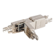 DN-93912 | Field Termination Coupler CAT 6A, 500 MHz for AWG 22-26, fully shielded with metal srew cap