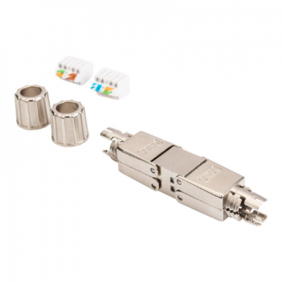 DN-93912 | Field Termination Coupler CAT 6A, 500 MHz for AWG 22-26, fully shielded with metal srew cap