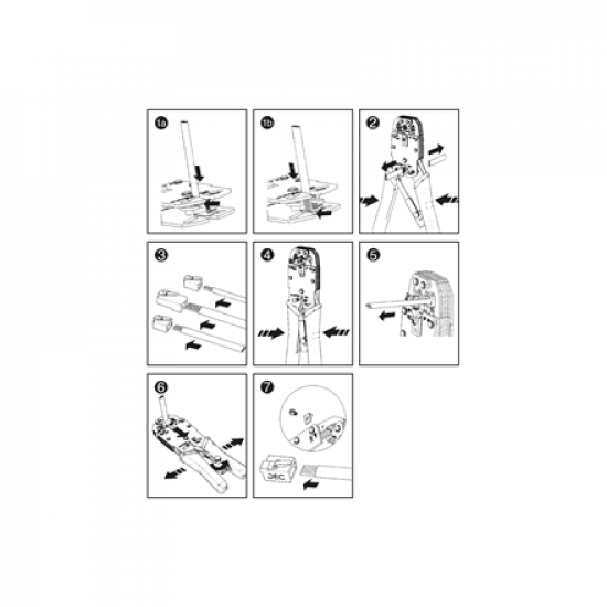 Digitus | Multi modular crimping tool, solid metal, DN-94004