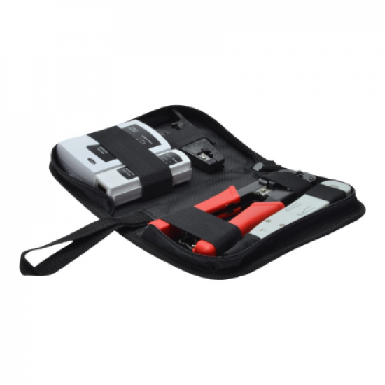 Digitus | Network Tool Set, LAN Tester, Crimping Tool, Cut and Stripping Tool, Punch Down Tool | Tool kit