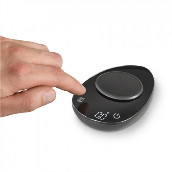 Caso | Precision Weighing Scale | FinoCompact | Maximum weight (capacity) 0.5 kg | Graduation 1 g | Display type LED | Black/Stainless Steel