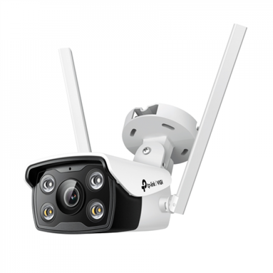 TP-LINK | VIGI 4MP Outdoor Full-Color Wi-Fi Network Camera | VIGI C340-W | Bullet | 4 MP | 4 mm | IP66 | H.265+/H.265/H.264+/H.264 | MicroSD